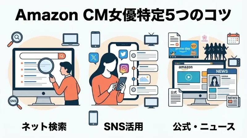 amazon cm Amazon CMの女優・女性出演者を調べる5つの方法