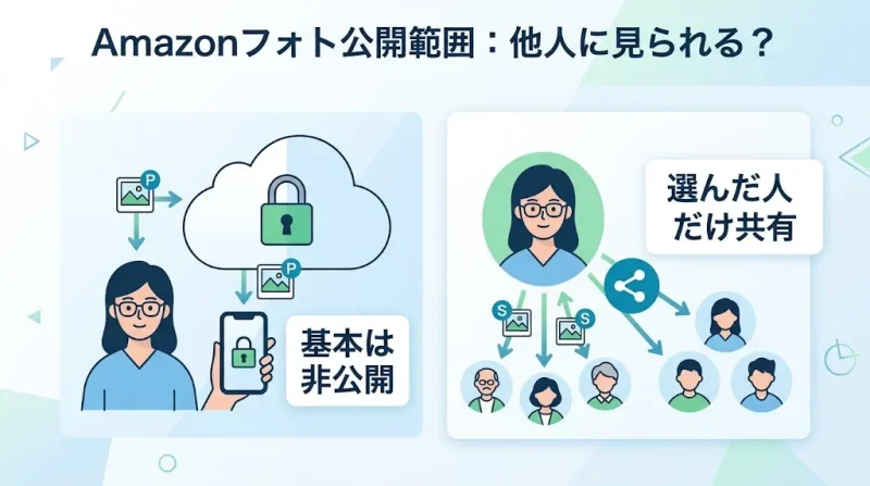 amazon フォト Amazonフォトは他人に見られる？公開範囲と安全対策