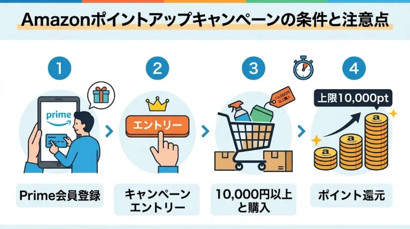 amazon プライムデー Amazonポイントアップキャンペーンの条件と注意点