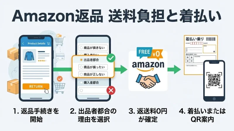 amazon 返品 Amazonの返品にかかる送料は誰が負担する?着払いにする方法